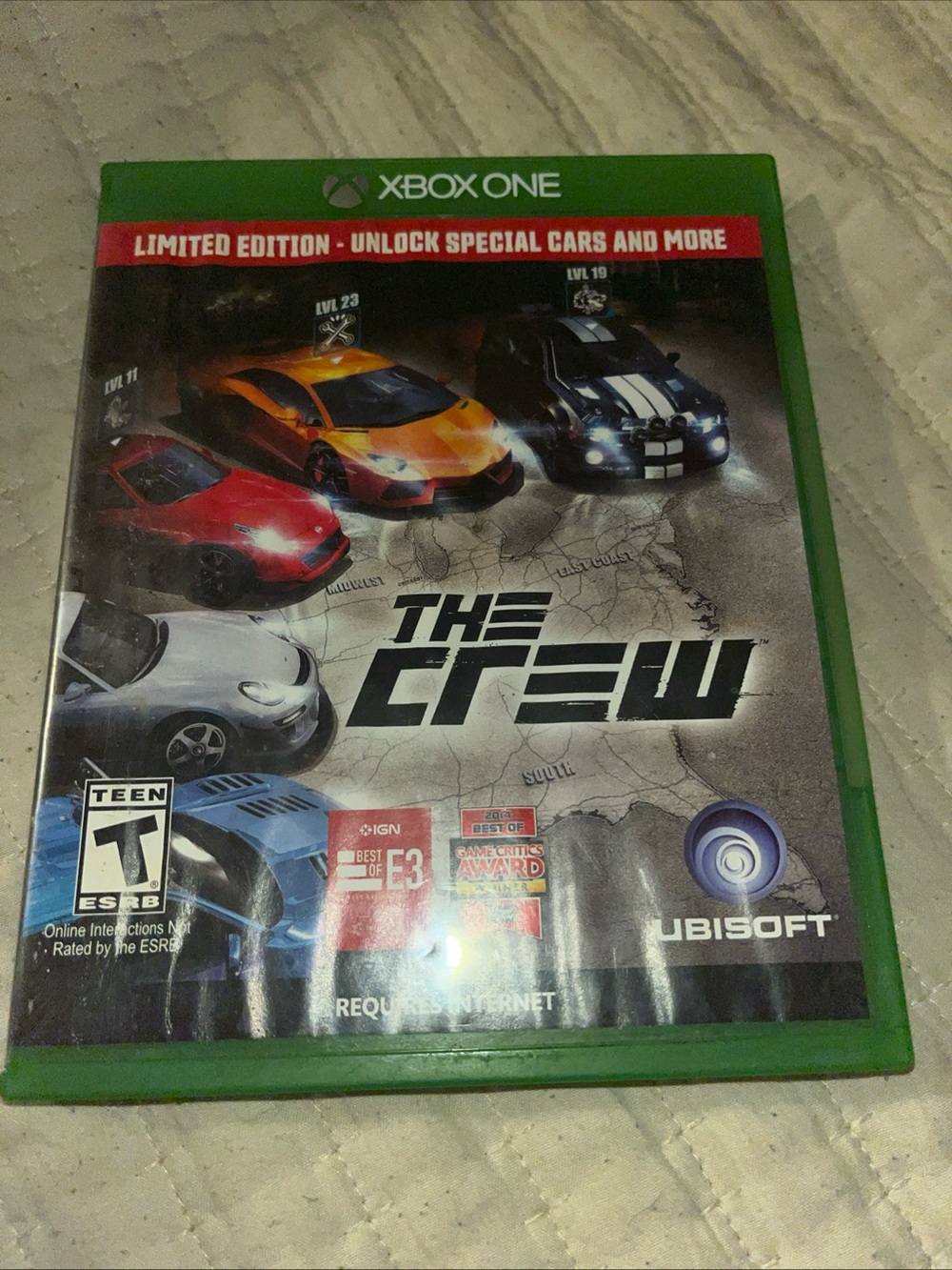 The Crew Xbox One by - Green Case with Multi-Color Cover Art